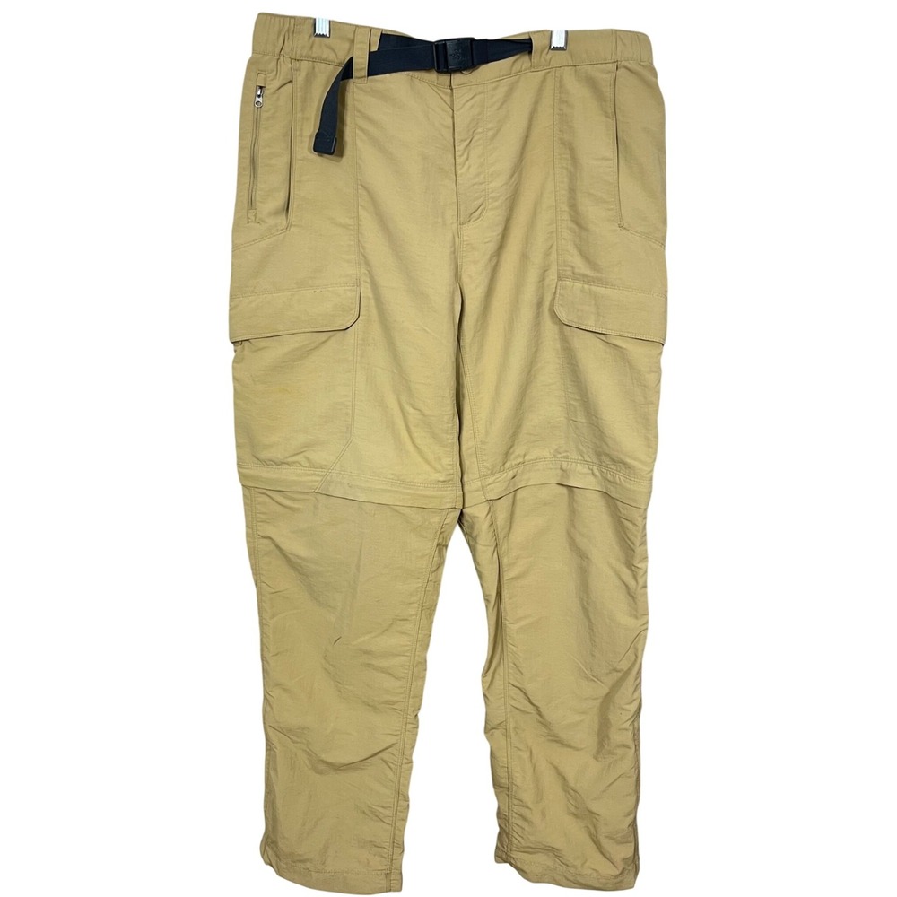 The North Face Men's Khaki Nylon Convertible Hiking Pants Size Large